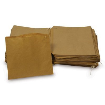 100 x Brown Kraft Paper Food / Sweet / Mushroom Bags - 12" x 12.5"