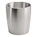 InterDesign Gina Wastebasket Trash Can, Brushed Stainless Steel