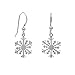 Sterling Silver Small Snowflake Earrings