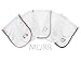 MURR Baby Burp Cloths for Boys Girls Organic Cotton Soft and Absorbent Cloth Diapers Burping Rags for Newborns Baby Shower/Registry Set by Murr Design (5 Pack)