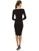 PattyBoutik Mama V Neck Tie Bow Maternity Dress (Black M)