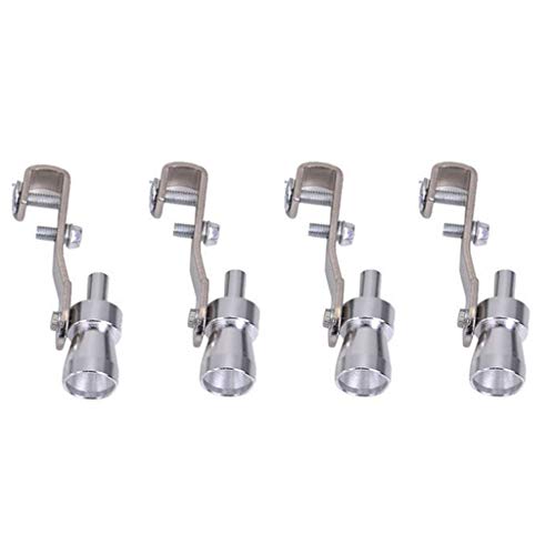 Sound Maker,TADAMI Car Auto Exhaust Pipe Straight Tailpipe Accessory Loud Whistle Sound Maker Professional Parts & Accessories (S, Silver)
