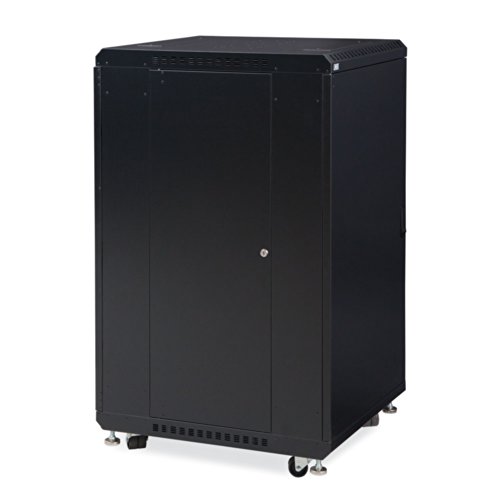22U LINIER Server Cabinet - Solid/Vented Doors - 24" Depth