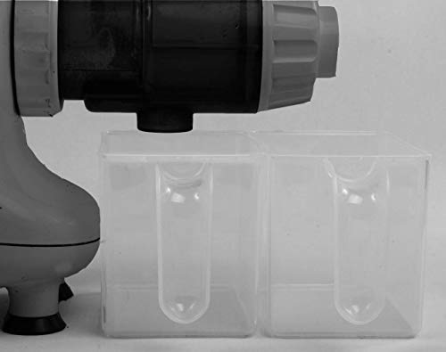 Omega 8006 Juicer Replacement Bowl Set - Pulp and Juice Collection Plastic Clear Containers Cup (1 Recatngle Bowl)
