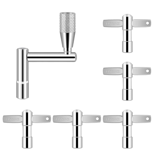 EASTROCK Drum Keys 5-Pack with Continuous Motion Speed Key Universal Drum Tuning