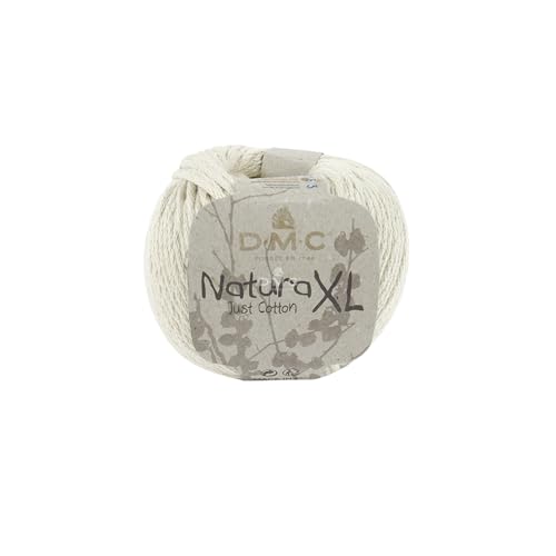 DMC - Natura Just Cotton XL, 100% Baumwolle - ideal fuer Strick- und Haekelarbeiten | 100 g, 75 m, 23 Farben