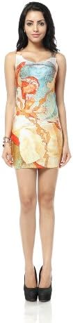 Mebarra® Women's Bodycon Digital Print Clubwear Sleeveless Low-cut Vest Dress - The Middle Ages
