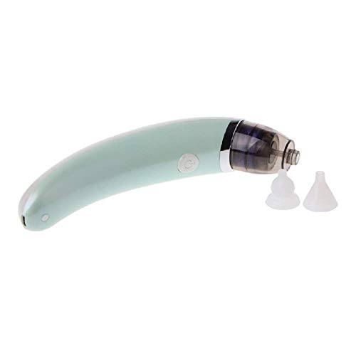 YAVOCOS Baby Nasal Aspirator Electric Safe Hygienic Nose Cleaner with 2 Sizes of Nose Tips and Oral Snot Sucker for Newborns Boy Girls (Green WithOutBox)