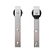 TCBunny SDH-0023-SS Sliding Barn Door Hardware Set Stainless Steel 6.6 FT-Antique Style, Silver