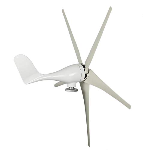Belovedkai Wind Turbine Generator 400W DC 12V 5 Blade Powerful Generator Kit for Home Businesses Industrial Energy (400W 24V 5 Blades)