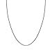 14K Solid White Gold 1mm Box Chain Necklace - 20 Inches