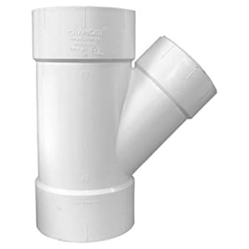 8 in. x 8 in. x 6 in. PVC DWV Wye Reducing - - Amazon.com