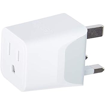 UK, Hong Kong, CTU-7-2PK Ireland Travel Adapter Plug by Ceptics with Dual USB - Type G - London - USA Input - Light Weight - Perfect for Cell Phones, Chargers, Cameras and More - 2 Pack