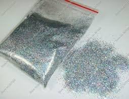 Half Ounce Silver Sparkle Soap Making Solvent Glitter Resistant Bling Holographic Pigment Particles DIY Silver Linear Nail Polish Art Holo