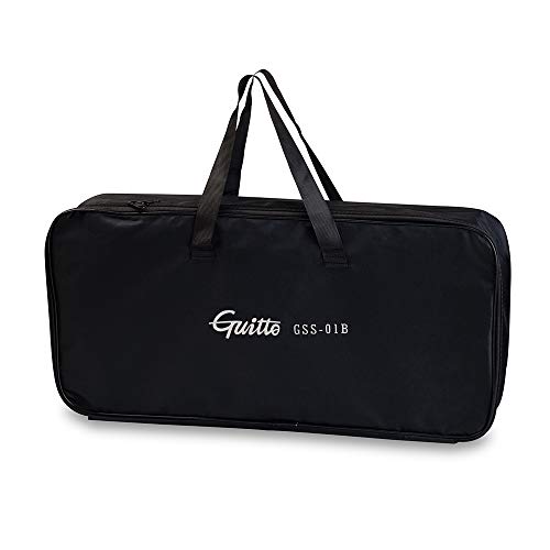 Guitto GSS-01 Music Stand Portable Music Stand for Music Sheet Folding Metal Stand Guitar Violin Music Book Holder for Instrumental Performance, With Carrying Bag