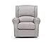Delta Children Morgan Upholstered Glider Swivel Rocker Chair, Dove Grey