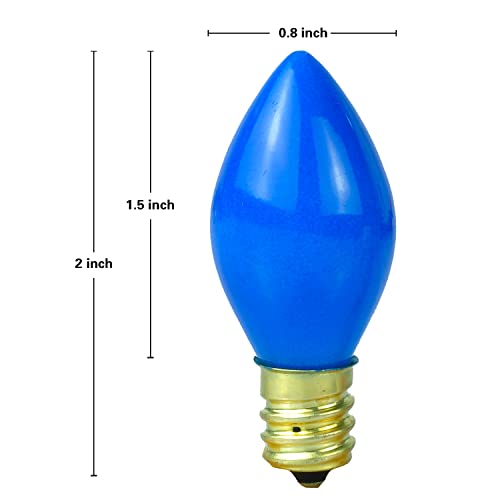 25FT C7 Christmas Lights, 25 Count Big Bulb Multicolor Incandescent