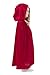 Little Adventures Traditional Hooded Princess Cloaks (Red, L/XL Age 5-9) - Machine Washable Child Pretend Play and Party Dress-up with No Glitter
