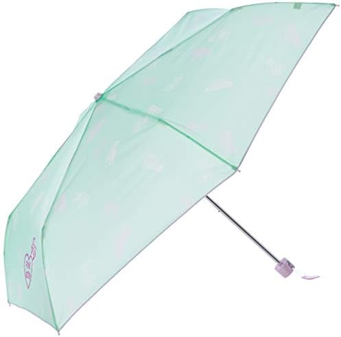 ピンクラテ ロゴ総柄 折傘 親骨55cm 女の子 女児 日本 豊富な品 サックス