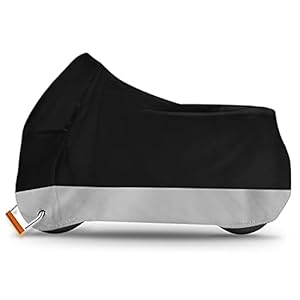 Alfheim Motorhoes – 210D Oxford-stof waterdicht ademend motorhoes met 2 vergrendelingsgaten, diefstalbeveiliging, anti…