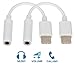 Pixel 2 USB-C to 3.5mm Audio Headphone Jack Adapter Cable (2 Pack), Supports Calling (Double White)thumb 2