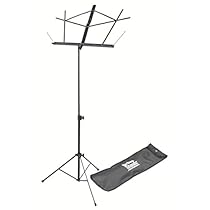 On Stage SM7122BB Folding Music Stand with Carrying Bag - Black
