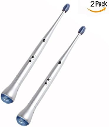 OFKPO 1 Pair Electronic Rhythm Drum Sticks, Musical Instrument. Air Drumstick for Aged 14 or above, Silver - Image 3
