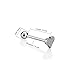 Stainless Steel Metal Tongue Rings Barbells Heart Shape Body Piercing Jewelry for Women and Teen Girls