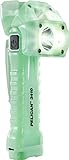 CVPKG Presents Pelican 3410 Photoluminescent Right Angle Flashlight with plastic clip.