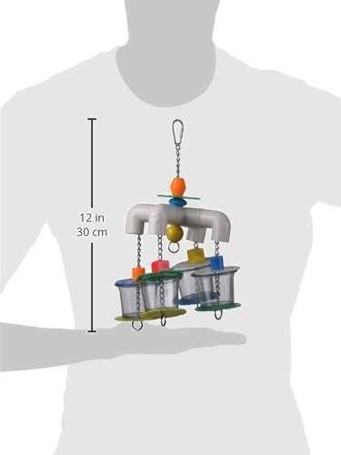 Super Bird Creations 12 by 7-Inch 4 Way Forager Bird Toy, Large