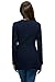 MWW Women's Business Blazers Junior's V-Neck Casual Suits One Button Jackets Dark Blue