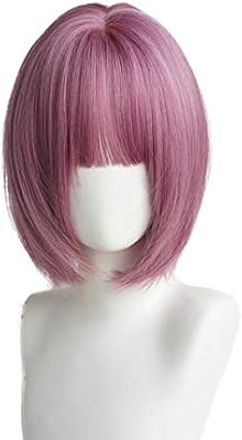 Kppto Wig Female Short Hair Air Bangs Temperament Face Fluffy