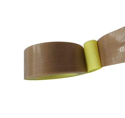 BE-Tool PTFE Tape Teflon Heat Seal Glass Self Adhesive Tape (Pack of 1, 40mm x 10m)