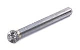 Forney 60123 Tungsten Carbide Burr with 1/4-Inch Shank, Ball Shaped, 3/8-Inch