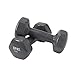 SPRI Dumbbells Hand Weights Set of 2-8 lb Vinyl Coated Exercise & Fitness Dumbbell for Home Gym Equipment Workouts Strength Training Free Weights for Women, Men (Black)