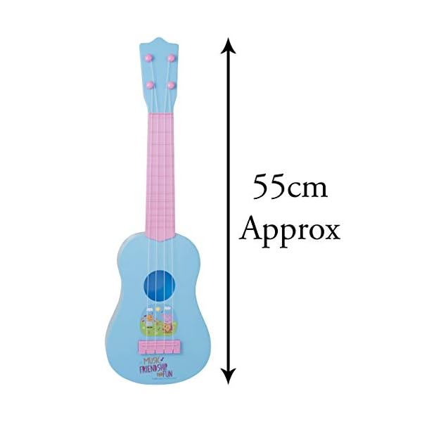 Peppa-Pig-Acoustic-Guitar-Great-Kids-Music-Toy-for-Boys-Girls-Ages-3 Peppa Pig Acoustic Guitar | Musical Toy Instruments For Kids | Peppa Pig Acoustic Toy Guitar With 4 Strings | Kids…