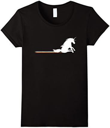 Women's Unicorn Rainbow Poop Shirt - Bottom wiping unicorn XL Black