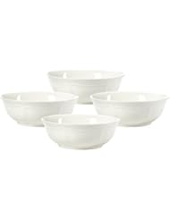 Mikasa French Countryside Cereal Bowl, 7-Inch, Set of 4 , White - F9000-421