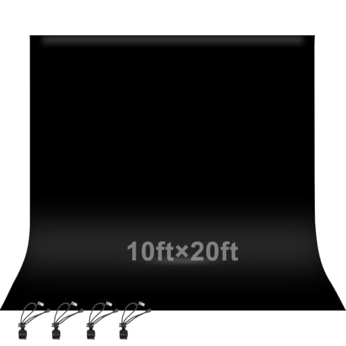 EMART 3x6m Schwarz Foto Hintergrund für Fotografie
