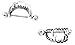 Body Accentz® 14g Vampire Teeth Nipple Ring Shield sold as pair (16mm)