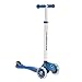 Globber 3 Wheel 5-in-1 Convertible Scooter with LED Light Up Wheels (Dark Blue LED Wheels)