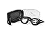 SealBuddy PV10 Panoramic View Goggle Anti-Fog and Scratch Resistant Lens (Black, Clear)