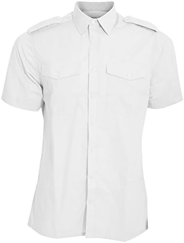 Kustom Kit Mens Short Sleeve Pilot Shirt