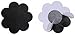 Nippleless Cover, 20 Pairs Self-Adhesive Disposable Bra Gel Petals Pad Pasties (Black 20 Pairs)