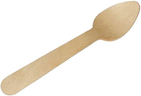 Mini Wooden Spoon (Case of 100), PacknWood - Biodegradable and Compostable Small Wood Spoons (4.33" Long) PK210CCB11