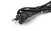 THE CIMPLE CO 2 Slot Power Cord Two Pack - Has Both Types: Polarized (Squared End) & Non-Polarized (Figure 8 End) - NEMA 1-15P to C7 C8 UL Listed - 18 AWG, 10 Amp, 125 Volt, 6 FT (1.8 Meter), Black