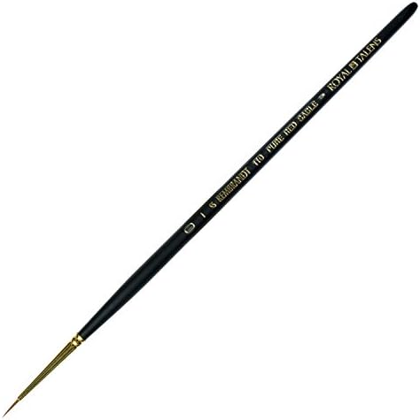 Talens Japan Rembrandt T909-110-99 Watercolor Painting Brush, Series 110, Red Sable, Round No. 0