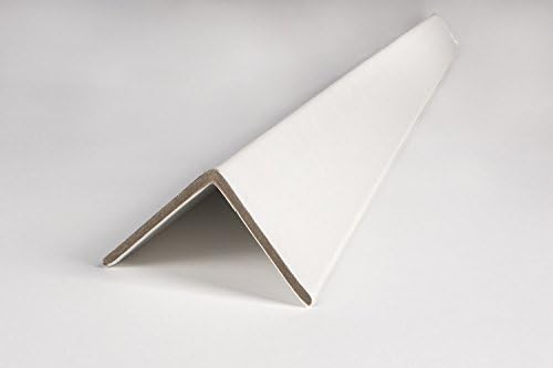 Cardboard Edge Corner Protectors 48" x 2" x 2" White - Case of 80 Corners