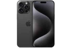 Apple iPhone 15 Pro Max, 256GB, Black Titanium - Unlocked (Renewed Premium)