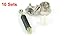 uxcell® Furniture Connecting 15 x 13mm Cam Fitting Pre-inserted Nut 10 Sets